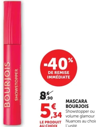 Mascara Bourjois Showstopper ou volume glamour