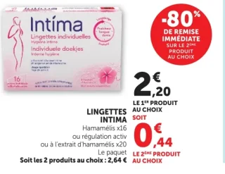 Lingettes Intima