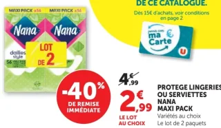 Protège lingeries ou serviettes Nana Maxi Pack