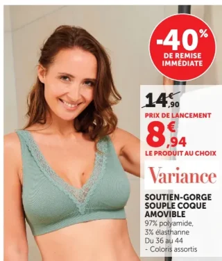 Variance Soutien-gorge Souple Coque Amovible