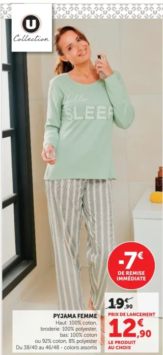 U Collection Pyjama Femme