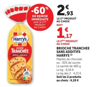 Brioche tranchée sans additifs Harrys