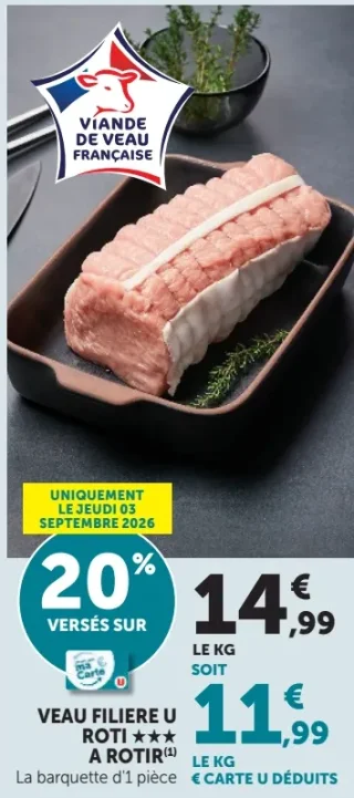 VEAU FILIERE U ROTI *** A ROTIR