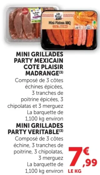 Mini grillades party mexicain ou véritable Cote Plaisir Madrange