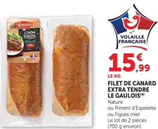 Filet de canard extra tendre Le Gaulois