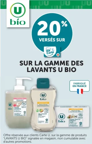 Gamme des lavants U Bio
