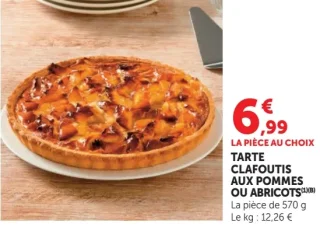 Tarte clafoutis aux pommes ou abricots