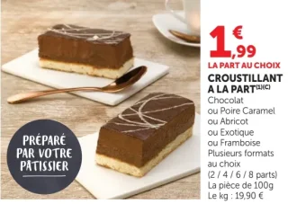 Croustillant à la part