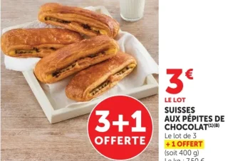 Suisses aux pépites de chocolat