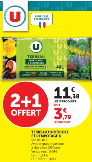 Terreau Horticole et Rempotage U