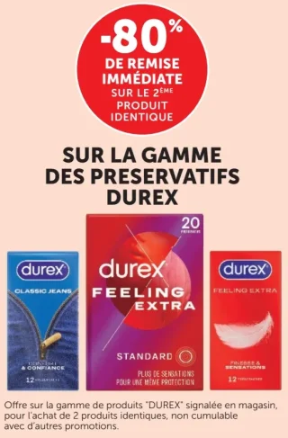 Sur la gamme des preservatifs Durex