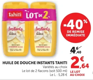 HUILE DE DOUCHE INSTANTS TAHITI