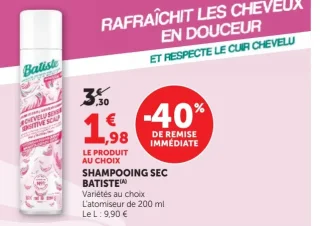 SHAMPOOING SEC BATISTE