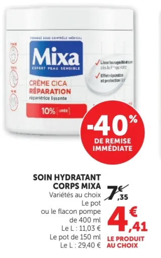 Soin Hydratant Corps Mixa