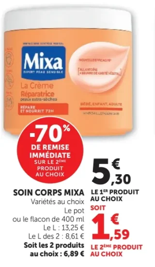 Soin Corps Mixa