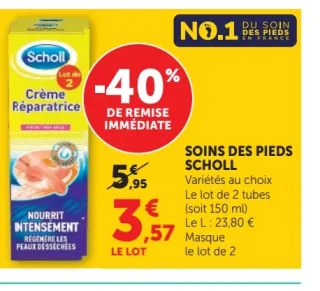 Soins des pieds Scholl Crème Réparatrice