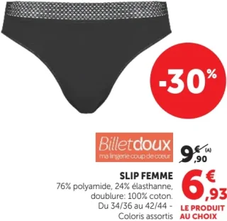 Slip femme Billetdoux