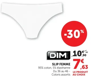 Slip femme DIM