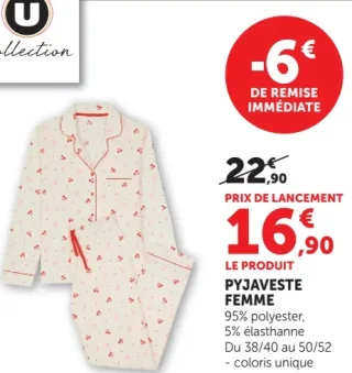 Pyjaveste Femme U Collection