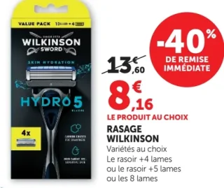 Rasage Wilkinson Hydro 5