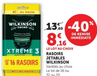 Rasoirs jetables Wilkinson Xtreme 3
