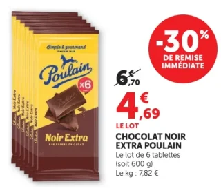 Chocolat Noir Extra Poulain