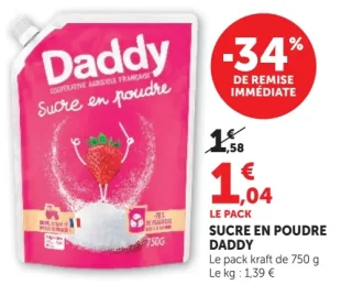 Sucre en poudre Daddy