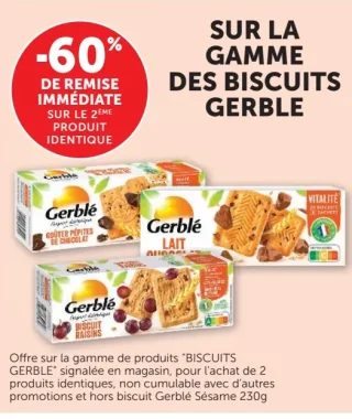 Gamme de Biscuits Gerblé