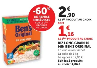 RIZ LONG GRAIN 10 MIN BEN'S ORIGINAL En vrac ou en sachet