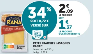 Pates Fraiches Lasagnes Rana