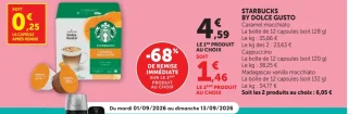 Café en capsules Starbucks by Dolce Gusto