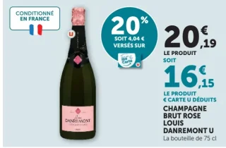 Champagne Brut Rose Louis Danremont U