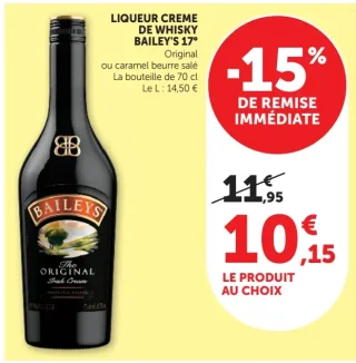 Liqueur Creme de Whisky Bailey's 17°