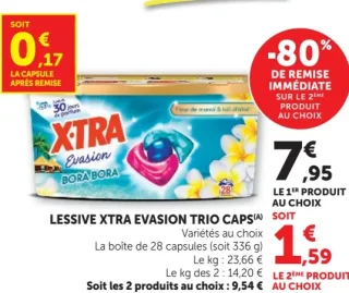 Lessive Xtra Evasion Trio Caps