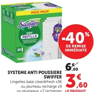 Systeme anti poussiere Swiffer