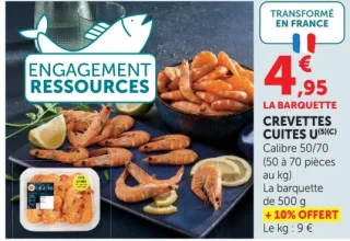 CREVETTES CUITES U