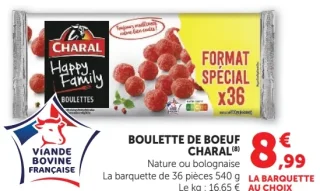 BOULETTE DE BOEUF CHARAL