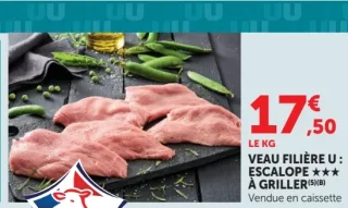 Escalope de veau à griller Veau Filière U