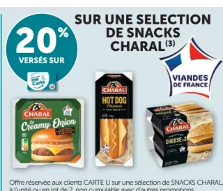 SELECTION DE SNACKS CHARAL