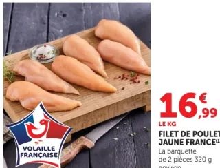 Filet de poulet jaune France
