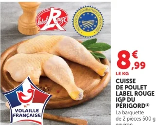Cuisse de poulet Label Rouge IGP du Périgord
