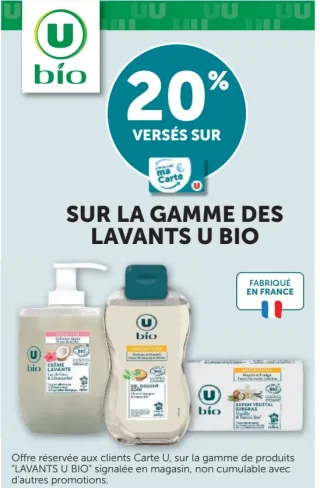 Sur la gamme des lavants U Bio