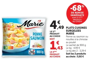 Plats cuisinés surgelés Marie