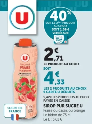 Sirop Pur Sucre U