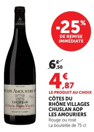 CÔTES DU RHÔNE VILLAGES CHUSLAN AOP LES AMOURIERS