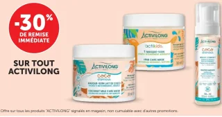 Gamme de soins capillaires Activilong