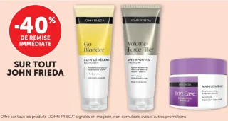Gamme de soins capillaires John Frieda