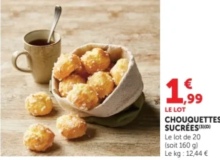 Chouquettes sucrées