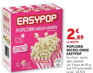 Popcorn Micro-Onde Easypop