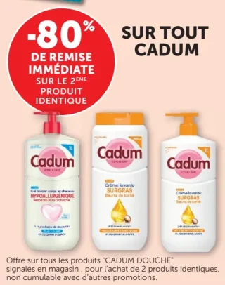 Produits de douche Cadum